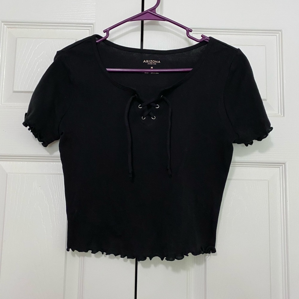 y2k goth/grunge black shirt